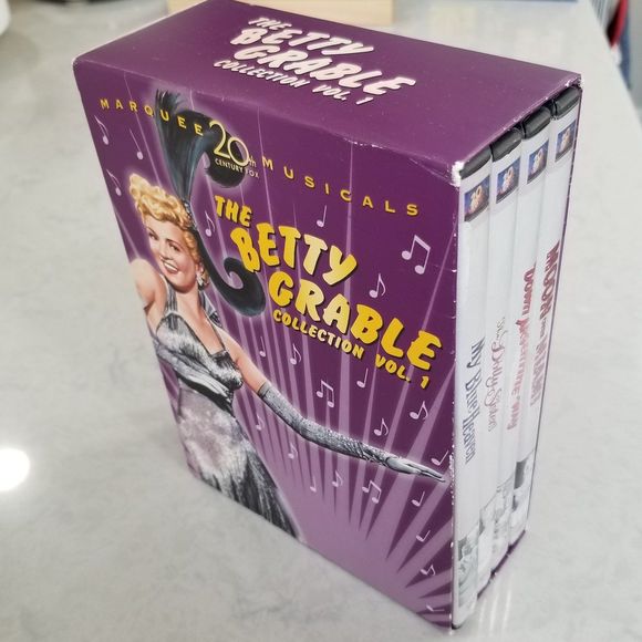 The Betty Grable Collection Vol. 1," DVD box set with booklets and lobby cards - Picture 1 of 8